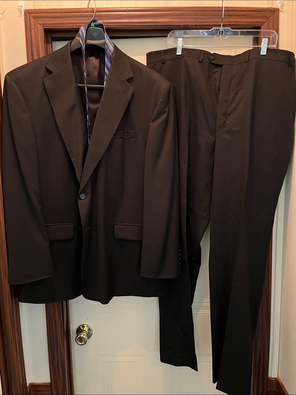 Men's Black Two-Piece Suit Jacket & Pants